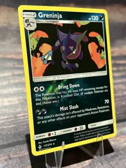 2019 Pokemon Sun and Moon Unbroken Bonds Greninja 117/214 Reverse Holo NM - Image 2