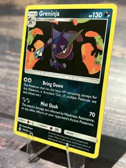 2019 Pokemon Sun and Moon Unbroken Bonds Greninja 117/214 Reverse Holo NM - Image 3