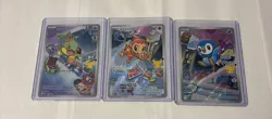 Pokemon First Partner Illustration Collection Promos Chimchar Turtwig Piplup - Image 1