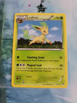 Pokemon TCG Leafeon Furious Fists 7/111 Regular Rare W11 - Image 1