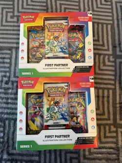 Pokemon TCG First Partner Illustration Collection Series 1 Lot of 2 - Image 1