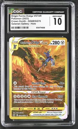Dialga Vstar GG68/GG70 Galarian Gallery Holo Pokemon CGC 10 Gem Mint - Image 1