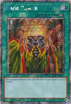Yugioh! Mage Power - RA03-EN113 - Platinum Secret Rare - 1st Edition Near Mint, - Image 1