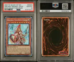 PSA 10 Arcana Triumph Joker Collector’s Rare 1st Edition Yu-Gi-Oh CR Graded KICO - Image 4