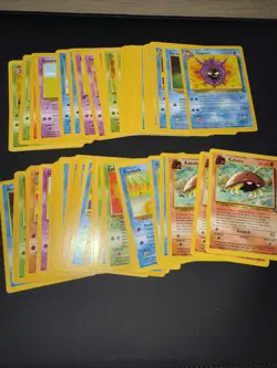 Vintage 1999 Pokemon 72 Card Lot Fossil Kabuto Psyduck Slowpoke - Image 1