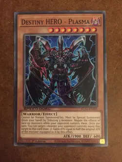 Destiny HERO Plasma SGX1-ENB01 Yugioh Card Speed Duel Academy - Image 1