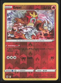 Entei Holo Rare Crown Zenith 021/159 NM Pokemon Card Reverse Holo - Image 1