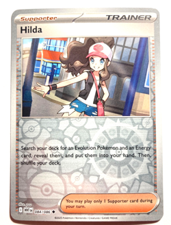 Pokemon Hilda Reverse Holo Trainer + FREE extra Rare card! - Image 1