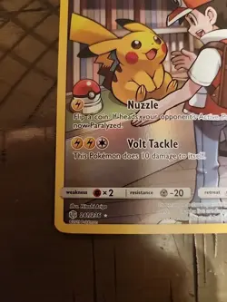 Pokemon TCG Sun & Moon Cosmic Eclipse Pikachu Card 241/236 Secret Rare Holo - Image 5