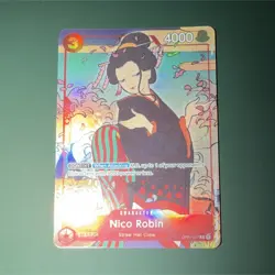 One Piece CCG Nico Robin Character Card OP01-017 Foil 4000 Power English - Image 1