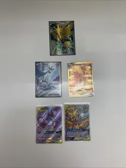 Lot Of 5 Pokemon Cards Mewtwo Mew GX Tag Team Zapdos 2016 2019 - Image 1
