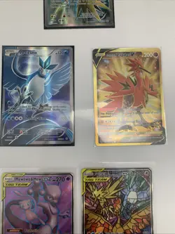 Lot Of 5 Pokemon Cards Mewtwo Mew GX Tag Team Zapdos 2016 2019 - Image 3