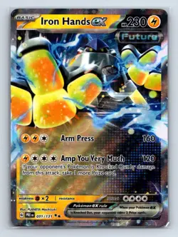 Iron Hands ex SV: Prismatic Evolutions #031/131 Pokemon Card TCG - NM - Image 1