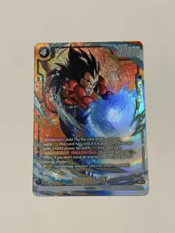 Bandai Dragon Ball Super Card Game Vegeta GT SR Foil Super Rare FB09-117 - Image 1