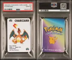 Charizard #06 Pokemon Trading Card Game Mini KFC 1998 Nintendo WOTC PSA 10 - Image 3