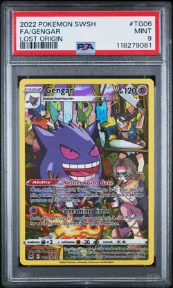 2022 POKEMON TCG - LOST ORIGIN - GENGAR TG06 PSA 9 - Image 1