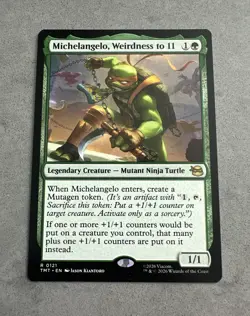 Michelangelo, Weirdness to 11 - MTG TMNT Regular R TMT 0121 NM - Image 1