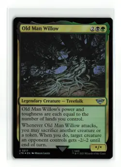 OLD MAN WILLOW 0217 FOIL LORD OF THE RINGS MTG NM - Image 1