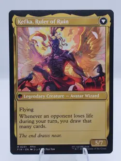 Kefka, Court Mage / Ruler Of Ruin FFVI M0231 Magic The Gathering TCG FIN - Image 2