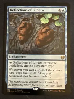 1x Foil Reflections of Littjara (400) Kaldheim Promo LP MTG Magic x1MKE - Image 1