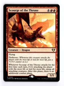 Scourge of the Throne 253 Commander Masters R MTG LP - Image 1