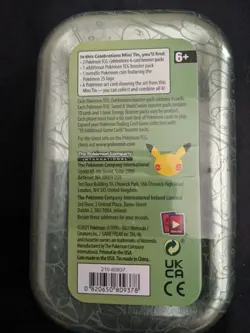 NEW Pokemon Celebrations Mini Tin - Factory Sealed - **SLIGHT DENTS** - Image 4
