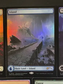 2024 MTG Standard Showdown Omenpath Promo Foil Full Art Lands One Of Each NM - Image 4