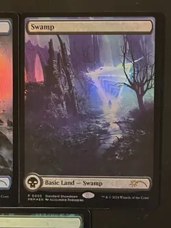 2024 MTG Standard Showdown Omenpath Promo Foil Full Art Lands One Of Each NM - Image 5