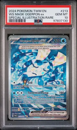 Pokemon Twilight Masquerade Ogerpon Mask #213 PSA 10 #7130 - Image 1