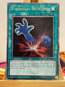 Voreiliges Begrabnis RA03-DE103 Quarter Century Secret Rare Deutsch NM YUGIOH - Image 1