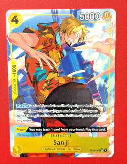 One Piece Sanji ST29-004 (ALT ART) SR Egghead Starter Deck English NM! RARE! - Image 1