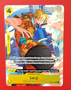 One Piece Sanji ST29-004 (ALT ART) SR Egghead Starter Deck English NM! RARE! - Image 2
