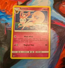 Sylveon 87/131 Pokemon Card TCG SM Forbidden Light Pokemon Trading Card Game - Image 1