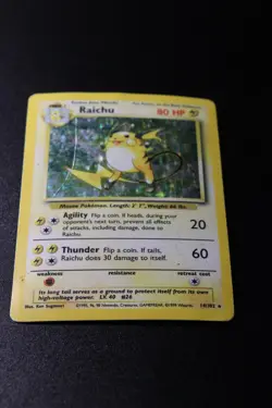 Pokemon Card - Raichu Base Set 14/102 Holo Rare Unlimited Ungraded - Image 2
