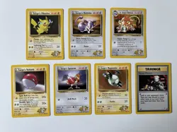 7x Pokemon TCG Gym Challenge 1999-2000 Set Cards Bundle of 7 as Photos Shown - Image 1
