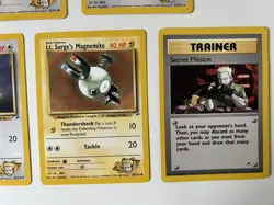 7x Pokemon TCG Gym Challenge 1999-2000 Set Cards Bundle of 7 as Photos Shown - Image 5