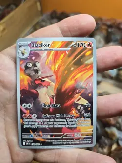 Pokemon TCG Blaziken Destined Rivals Illustration Rare Card 192/182 Nm - Image 1