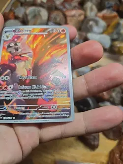 Pokemon TCG Blaziken Destined Rivals Illustration Rare Card 192/182 Nm - Image 3