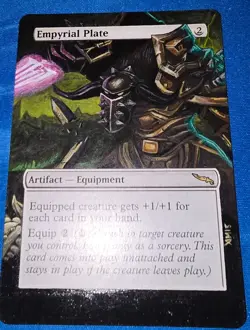 MTG ALTERED 1X Empyrial Plate magic the gathering Hand Painted World of Warcraft - Image 1