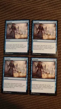 Magic: the Gathering / MtG Windfall x4 C16 - Image 1