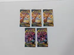 (Lot of 5) Pokemon TCG: Darkness Ablaze Booster Packs L1 - Image 1