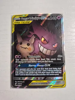 Gengar & Mimikyu GX Alternate Art 165/181 Pokemon Sun Moon Team Up Tag Team - Image 1