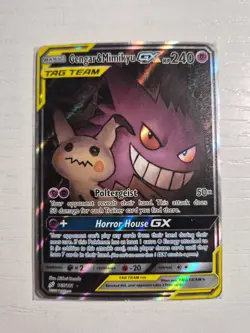 Gengar & Mimikyu GX Alternate Art 165/181 Pokemon Sun Moon Team Up Tag Team - Image 2
