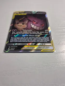 Gengar & Mimikyu GX Alternate Art 165/181 Pokemon Sun Moon Team Up Tag Team - Image 4