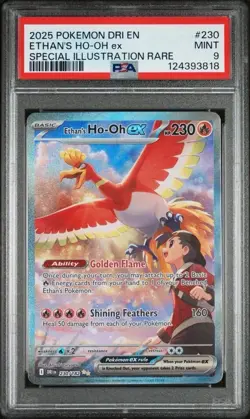 Pokemon Card Ethan's Ho-Oh EX 230/182 Sir Destined Rivals, NM English - Image 1
