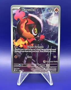 Charcadet 022 Black Star Promo Pokemon Center Stamp Phantasmal Flames ETB MEP - Image 1