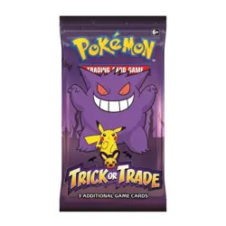[5 PACKS] 2022 Trick or Trade Booster Pack - Halloween Pokemon Cards #bo - Image 2