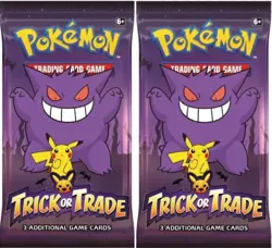 [5 PACKS] 2022 Trick or Trade Booster Pack - Halloween Pokemon Cards #bo - Image 3