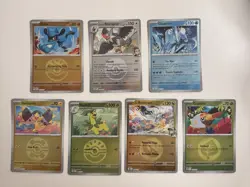 Pokemon Card Lot 7 Cards Reverse Holo Different Markings [Ball/Others] - Image 1