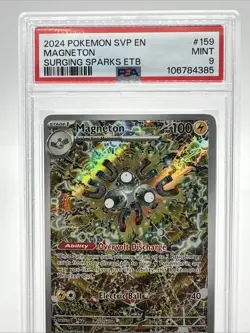 2024 POKEMON SVP EN MAGNETON POKEMON CENTER #159 PSA 9 - Image 3